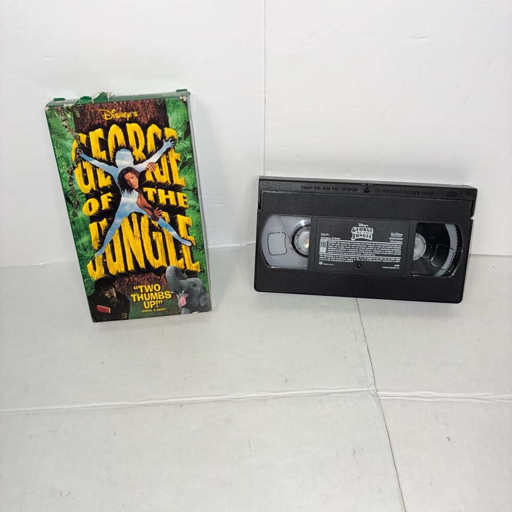 Disney George Of The Jungle VHS Tape 1997 Brendan Fraser Slipcase